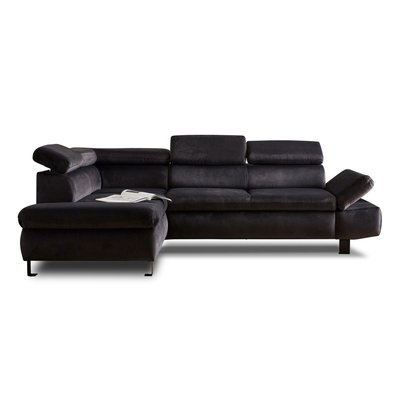 Canapé d'Angle Convertible en Velours 5 places - NAIROBI LISA DESIGN