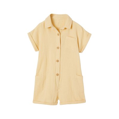 Combishort en gaze de coton VERTBAUDET