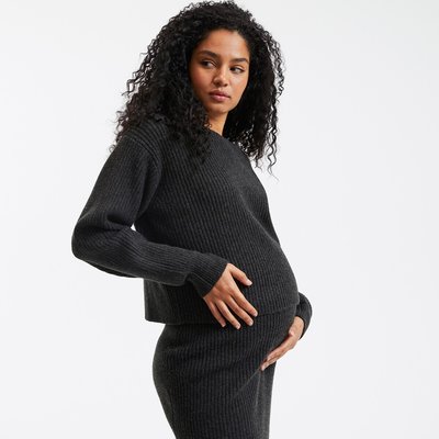 Pull col rond en grosse maille LA REDOUTE COLLECTIONS