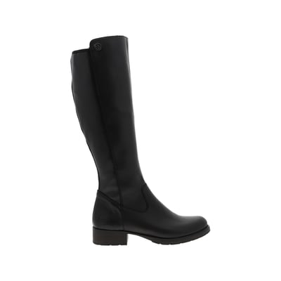 Bottes noires à talon décroché bas avec doublure en feutrine chaude RIEKER