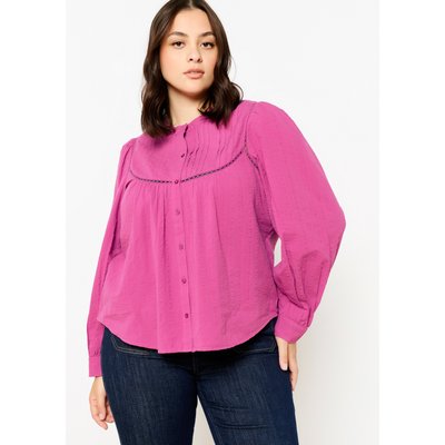 Chemise en jacquard à col rond LOLALIZA
