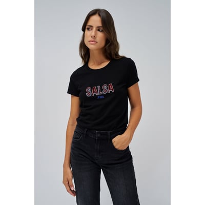Jeans Femme Occasion Marque Salsa - Taille 34, Bleu Classique, Coupe Droite, Très Bon état