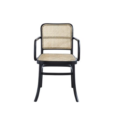 Chaise en bois d'acajou et cannage  ARON BERAH GETAH