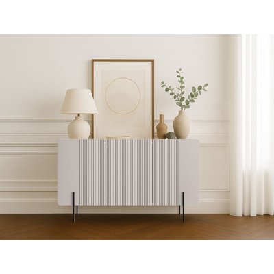 Buffet bas en panneaux de particules et MDF 4 portes 150 cm, MATHILDE BOBOCHIC