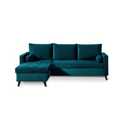 Canapé d'Angle Convertible en Velours 4 places - POLAR LISA DESIGN