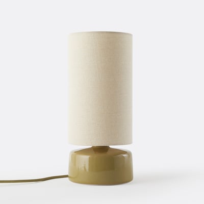 Lampe à poser, en céramique et lin, hauteur 35 cm, AMAGA LA REDOUTE INTERIEURS