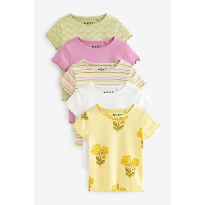 T-shirt côtelé, lot de 4 NEXT