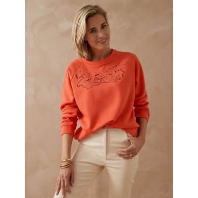 Sweat-shirt molleton avec broderie DAXON