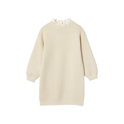 Robe en maille fine col en broderie anglaise VERTBAUDET