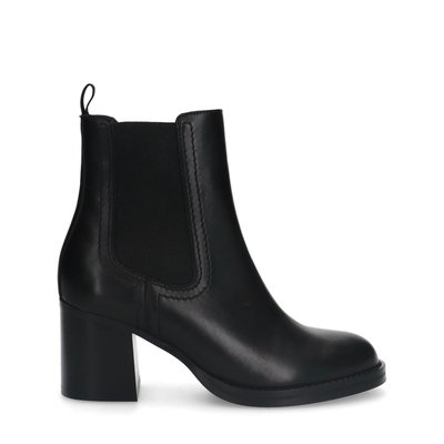 Bottines cuir à talon cubain SACHA