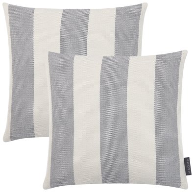 Housses de coussin d'extérieur rayées PORTOFINO -lot de 2 MAGMA HEIMTEX