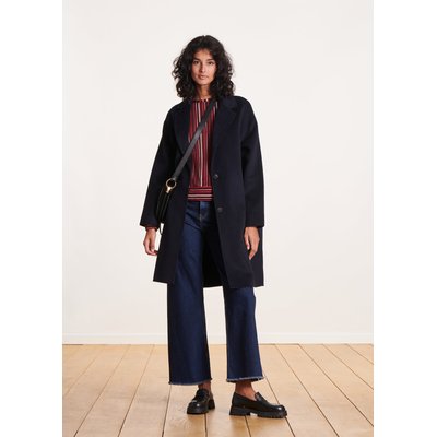 Manteau mi-long en lainage LA FEE MARABOUTEE