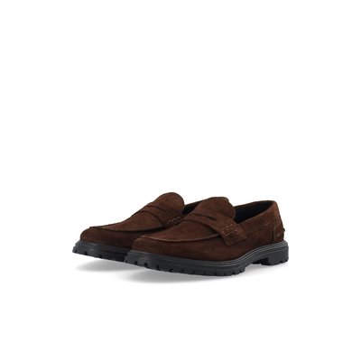 BIALOUI Mocassins en daim BIANCO