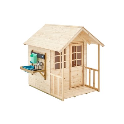 Maisonnette cabane enfant chalet  + cuisine extérieure PRAIRIE TP TOYS
