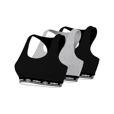 Lot de 3 Brassières Coton UMBRO