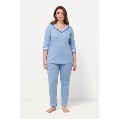 Pyjama à col V et manches 3/4 ULLA POPKEN
