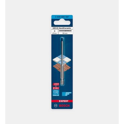 Foret Hard Ceramic Hex-9 Ø3 X 90 Mm BOSCH