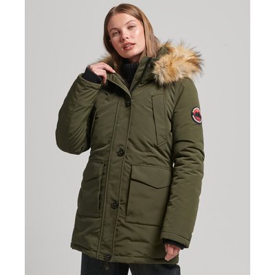 Parka à capuche imitation fourrure mi longue SUPERDRY