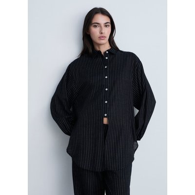 Chemise rayures nœud MANGO
