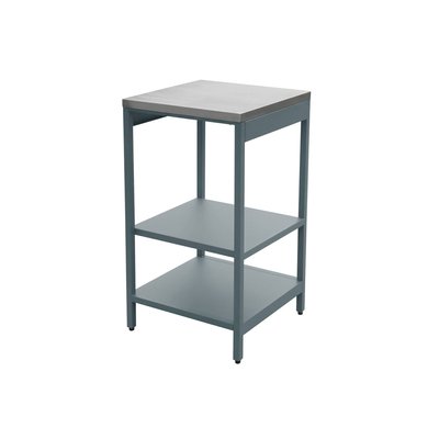 Module d'angle de cuisine extérieure acier 2 étagères L49cm NAXOS SWEEEK