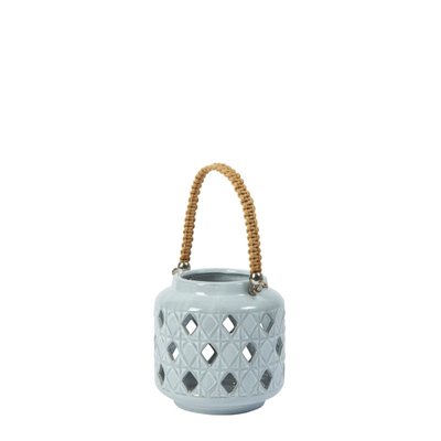 Lanterne décorative en grès H13 SIA DECO