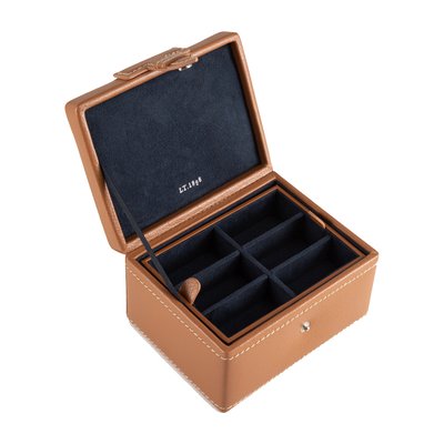 Coffret boutons de manchettes en cuir LE TANNEUR