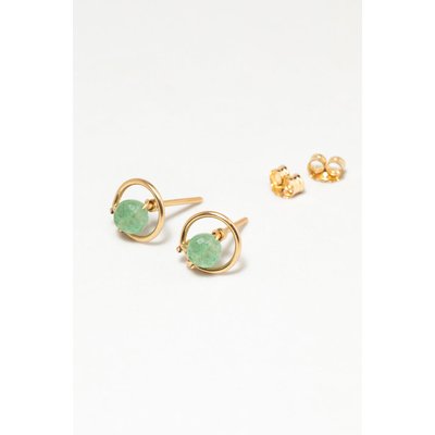Puces Swan - Aventurine YAY PARIS