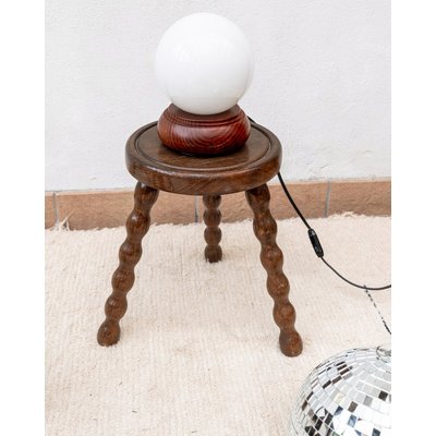 Lampe à poser en bois Julia N°80 - Bon état DEBONGOUT