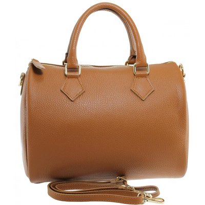 Sac à main bowling en cuir grainé italien BOOLIN OH MY BAG