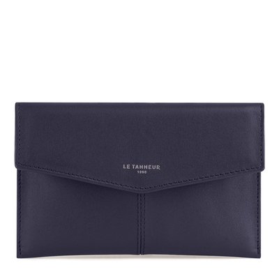 Pochette enveloppe moyen modèle en cuir lisse CHARLOTTE LE TANNEUR