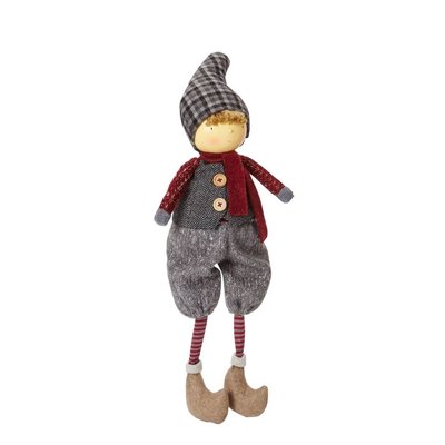 Figurine de noël garçon à asseoir en résine H38 SIA DECO