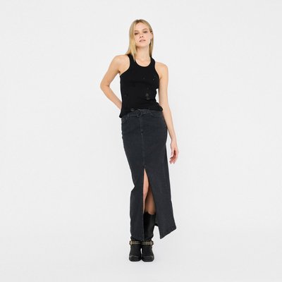 Jupe en toile denim avec ceinture LIU JO