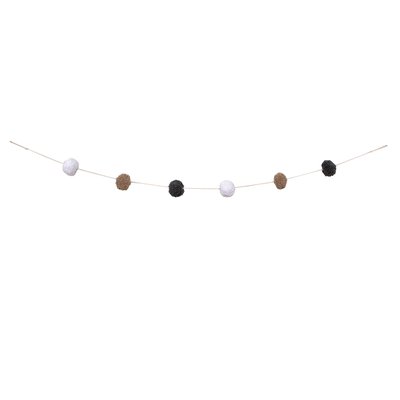 Déco murale enfant en coton, BIG BOBBLE GARLAND HAPPY DECOR KIDS