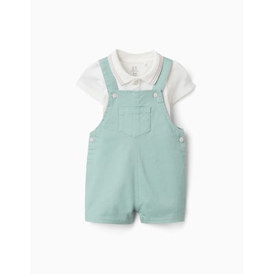 Ensemble body et salopette en coton ZIPPY