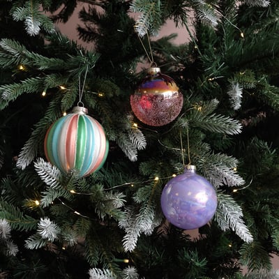 Set of 3 Merry & Bright Baubles SO'HOME