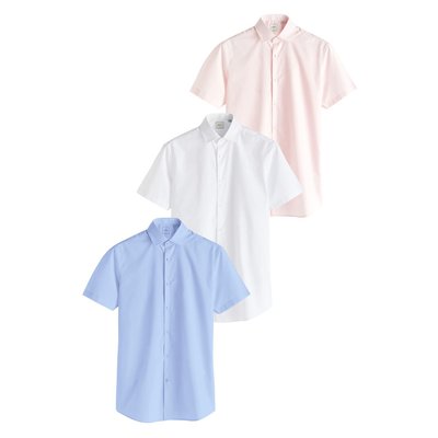 Chemises slim à manches courtes, lot de 3 NEXT