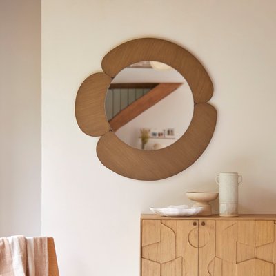 Miroir rond en mindi clair 110x110 cm SARA TIKAMOON