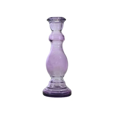Bougeoir en verre recyclé h 20 cm MYSORE SENSEI MAISON