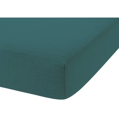 Drap housse gaze de coton bonnet 30 cm uni C DESIGN HOME TEXTILE