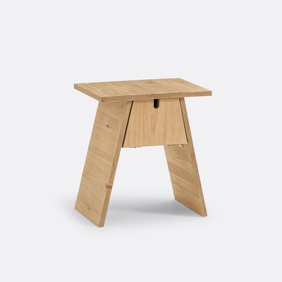 Asayo Solid Pine Bedside Table LA REDOUTE INTERIEURS