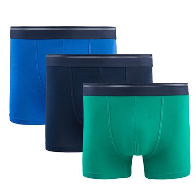 Lot de 3 boxers unis LA REDOUTE COLLECTIONS