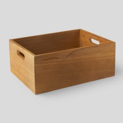 Caisse en bois M MONOPRIX