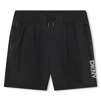 Short en coton à strass DKNY