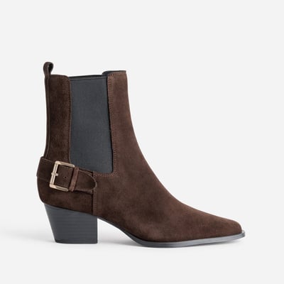 Boots À Talon en cuir NESSA TEXTO