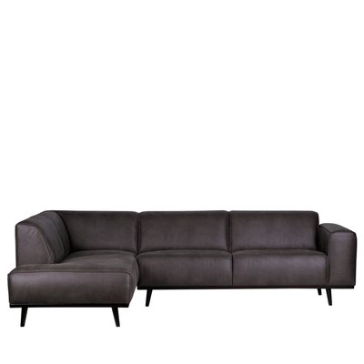 Canapé d'angle  aspect cuir STATEMENT BEPUREHOME