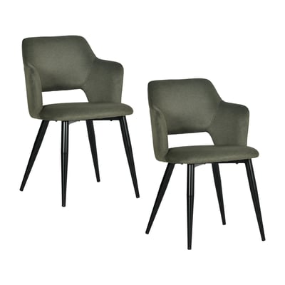 Lot de 2 chaises de salle à manger style scandinaves, AKANJINEW MEUBLES COSY