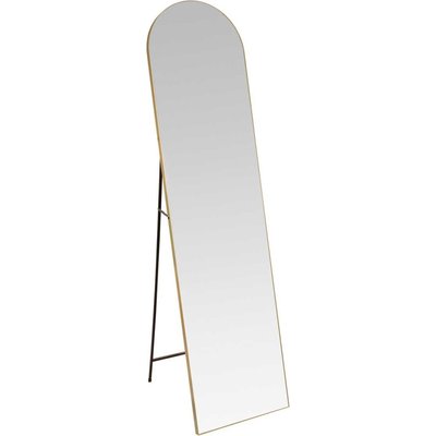 Miroir sur pied doré en aluminium style contemporain RECOLLECTION