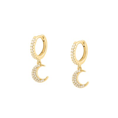 Boucles d'oreilles en argent 925 et oxyde de zirconium SOLIS