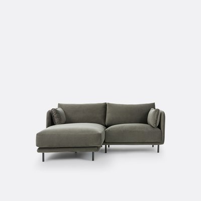 Canapé angle gauche compact, velours, Victor LA REDOUTE INTERIEURS