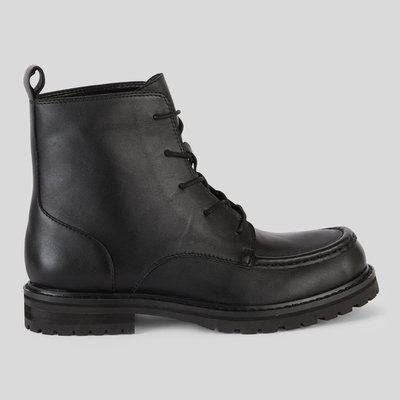 Bottines à lacets, cuir responsable MONOPRIX